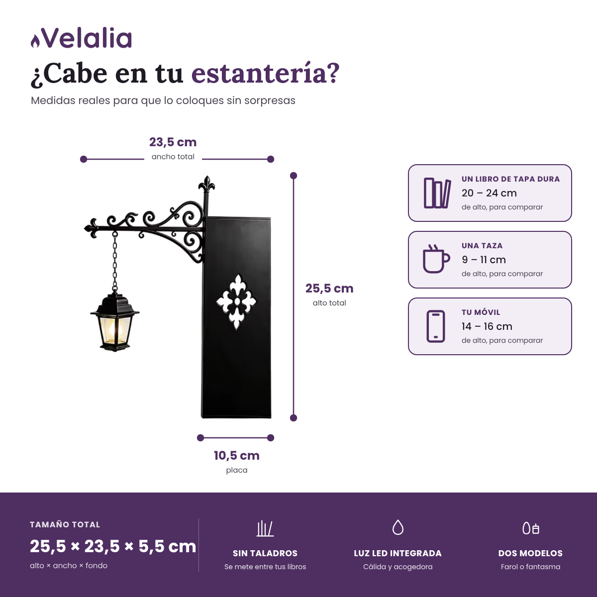 Farol decorativo que da vida a tu estantería